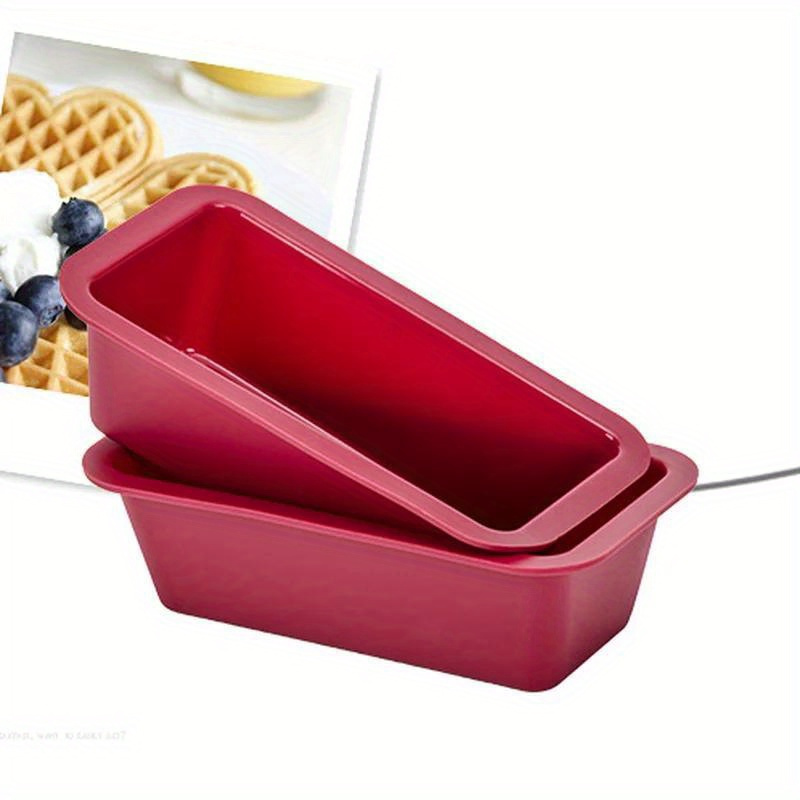 Kitchen Appliances For Baking - Silicone Baking Molds NonStick Rectangle Cake