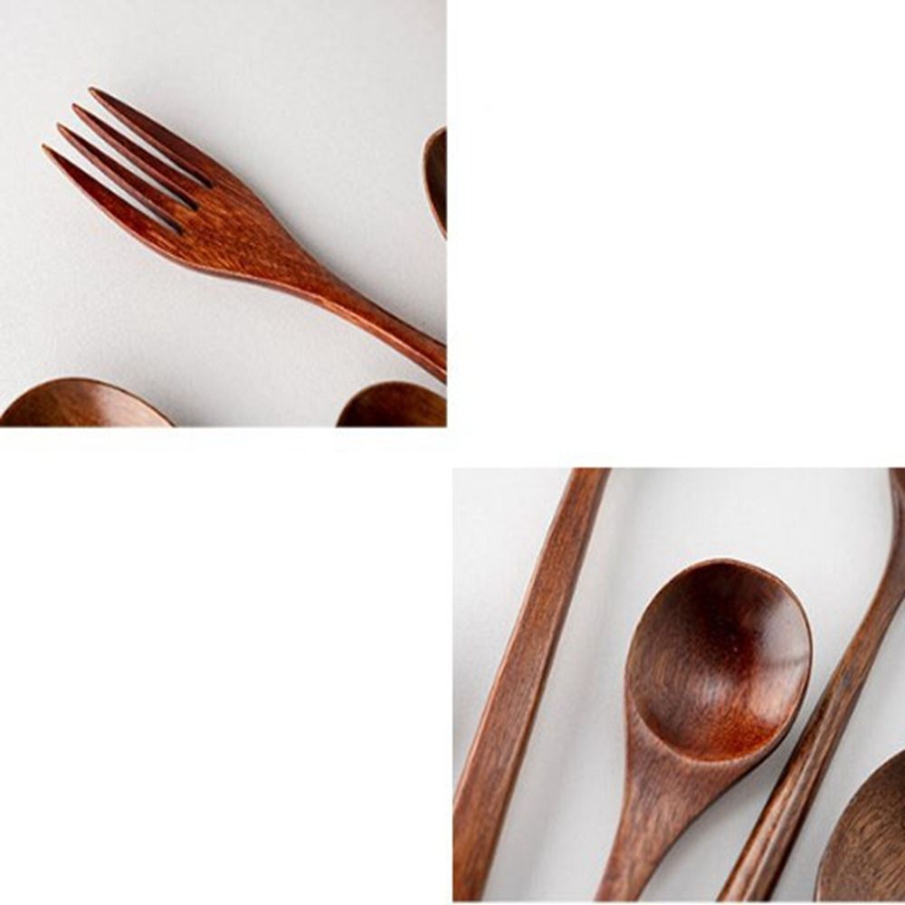 Natural Wooden Spoon Fork Dinn - Kitchen Appliances Combo reseña y precio