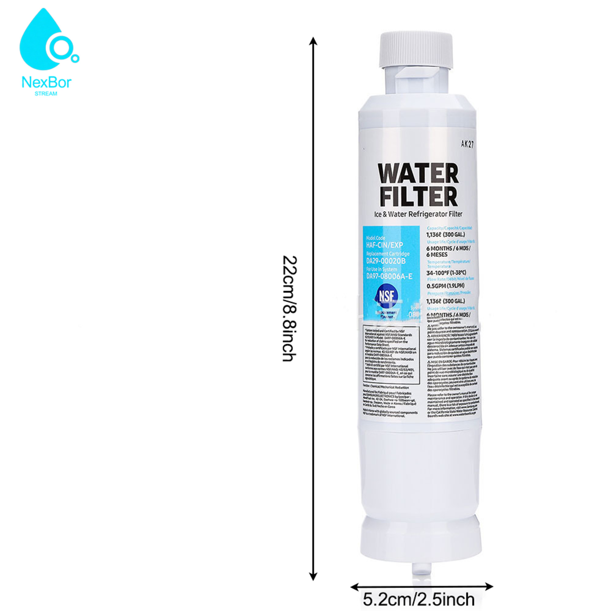 Water Filter for Refrigerator, - Kitchen Appliances List reseña y precio