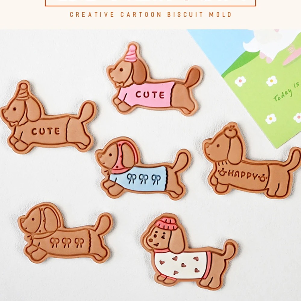 Cookie Mold Stamp Cartoon Saus - Kitchen Appliances For Baking reseña y precio