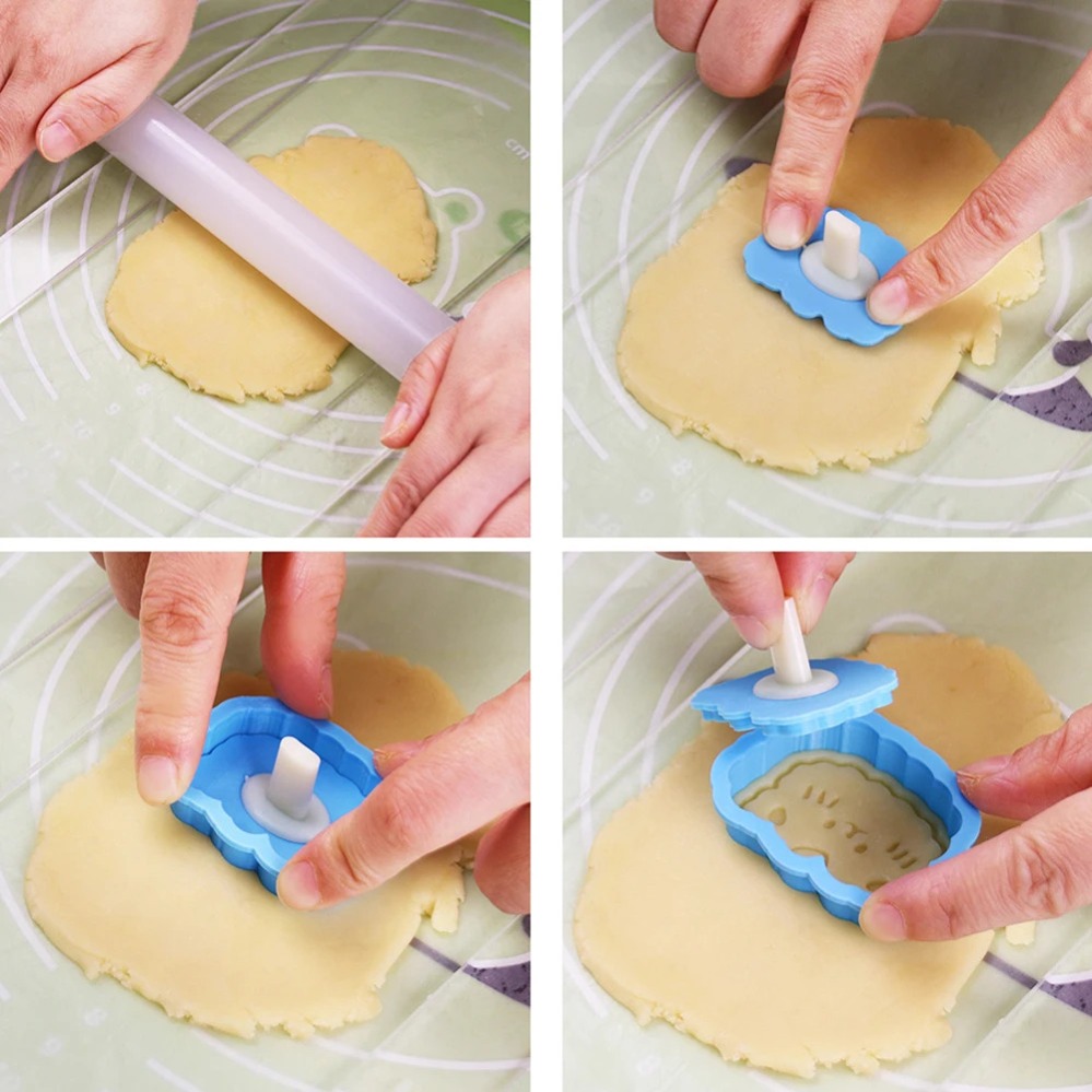 Cookie Mold Stamp Cartoon Saus - Kitchen Appliances For Baking reseña y precio
