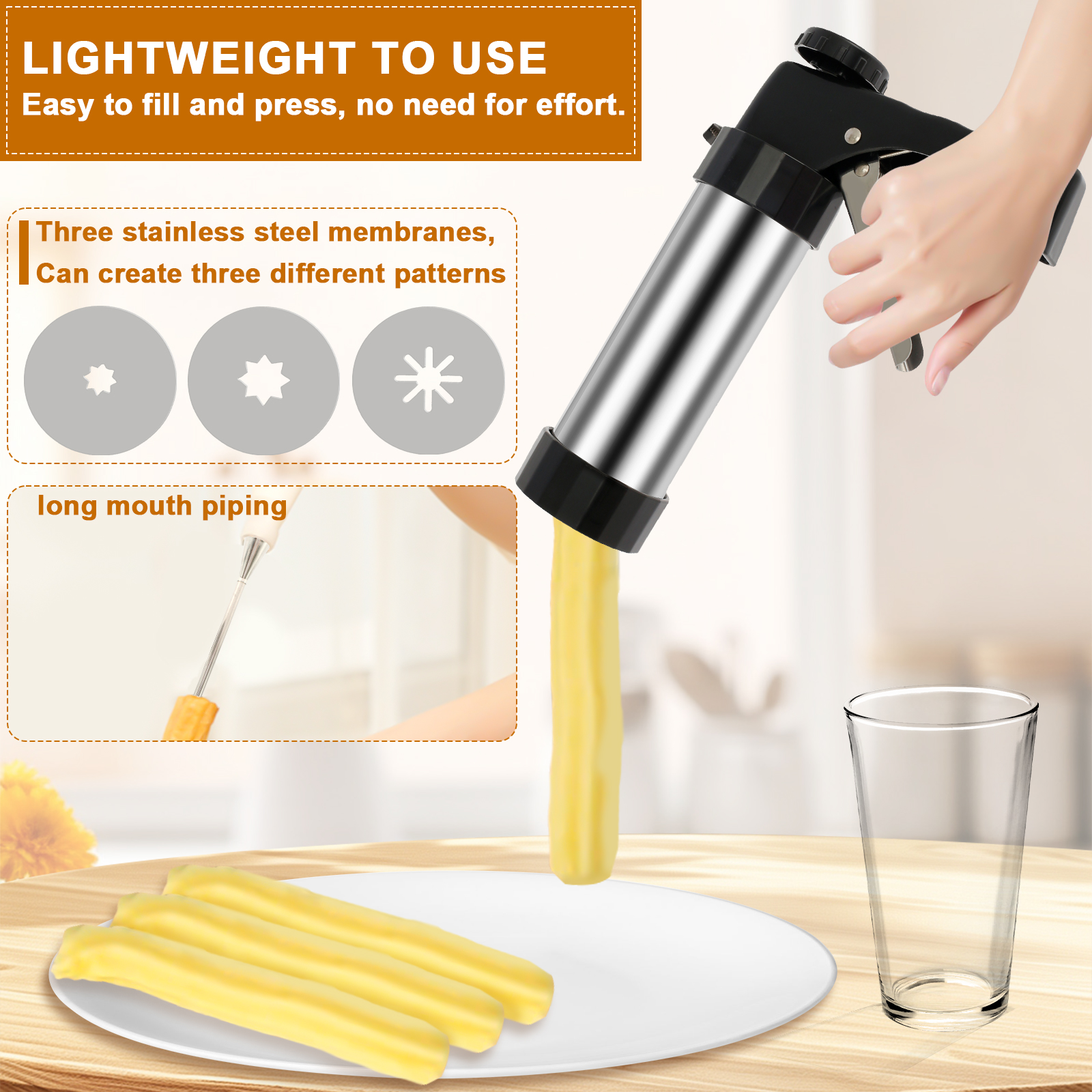 Churrera Churro Maker Machine  - Kitchen Appliances For Baking reseña y precio