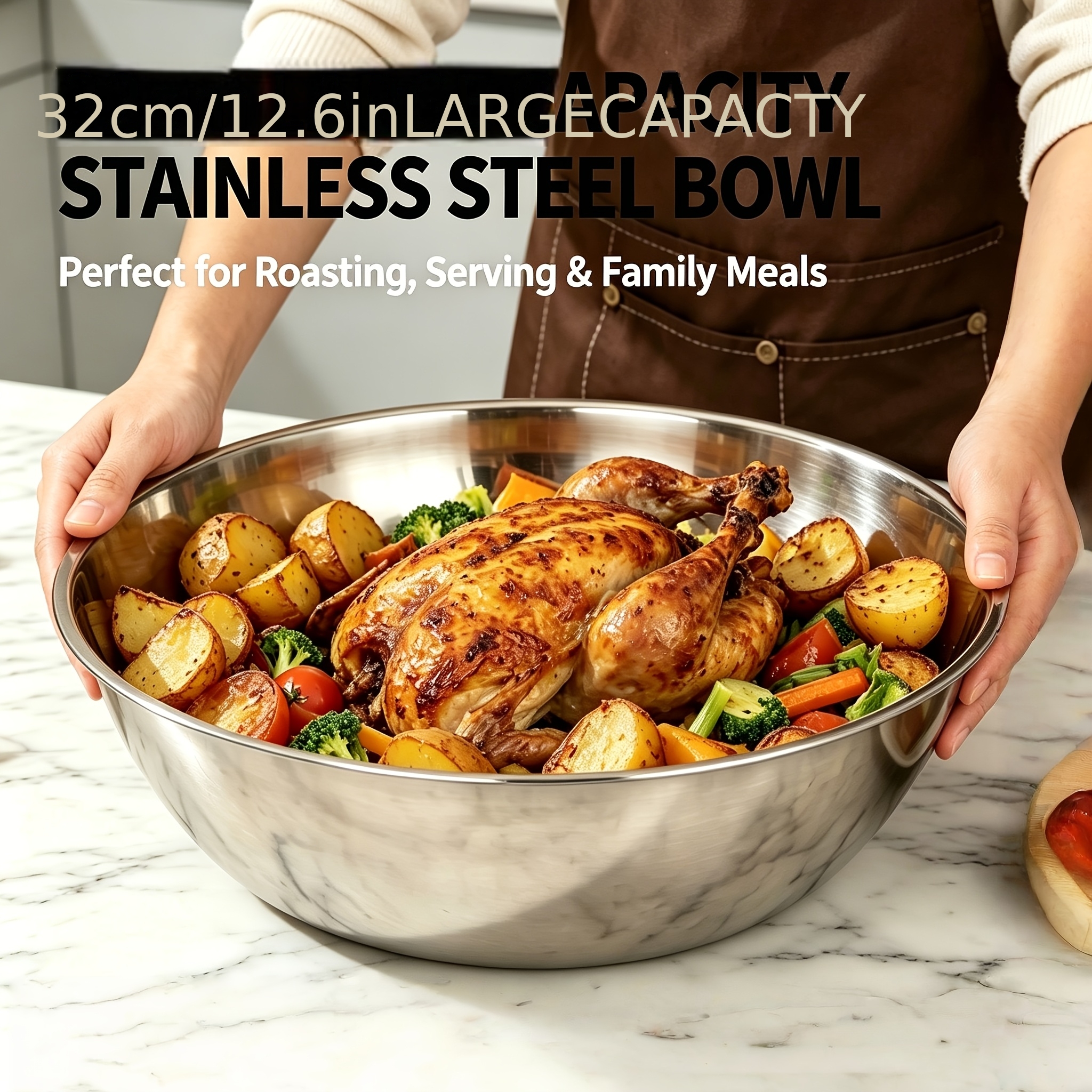 1Pcs, 32cm Stainless Steel Mix - Kitchen Appliances For Cooking reseña y precio