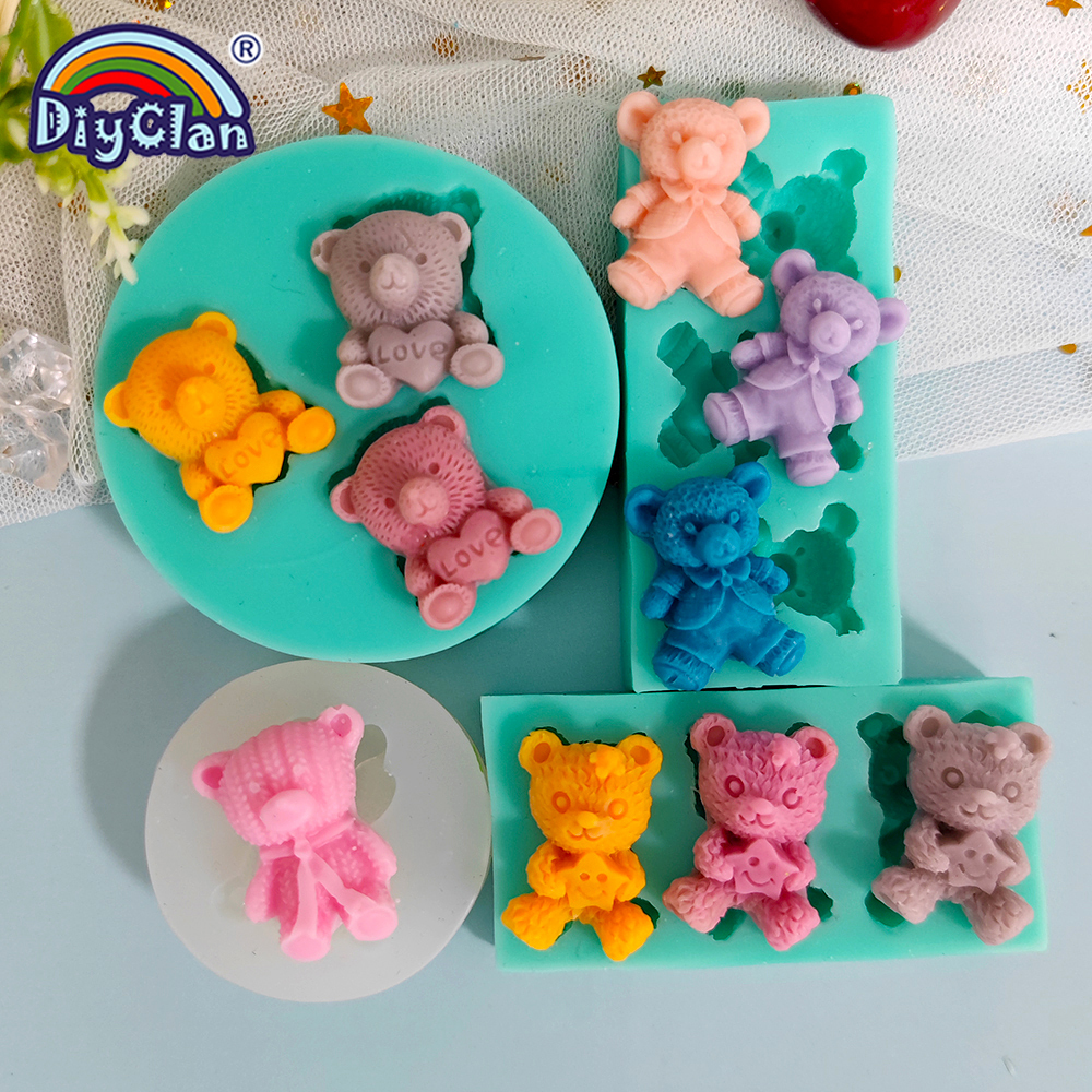 Cute Mini Bear Silicone Mold F - Kitchen Appliances For Baking reseña y precio