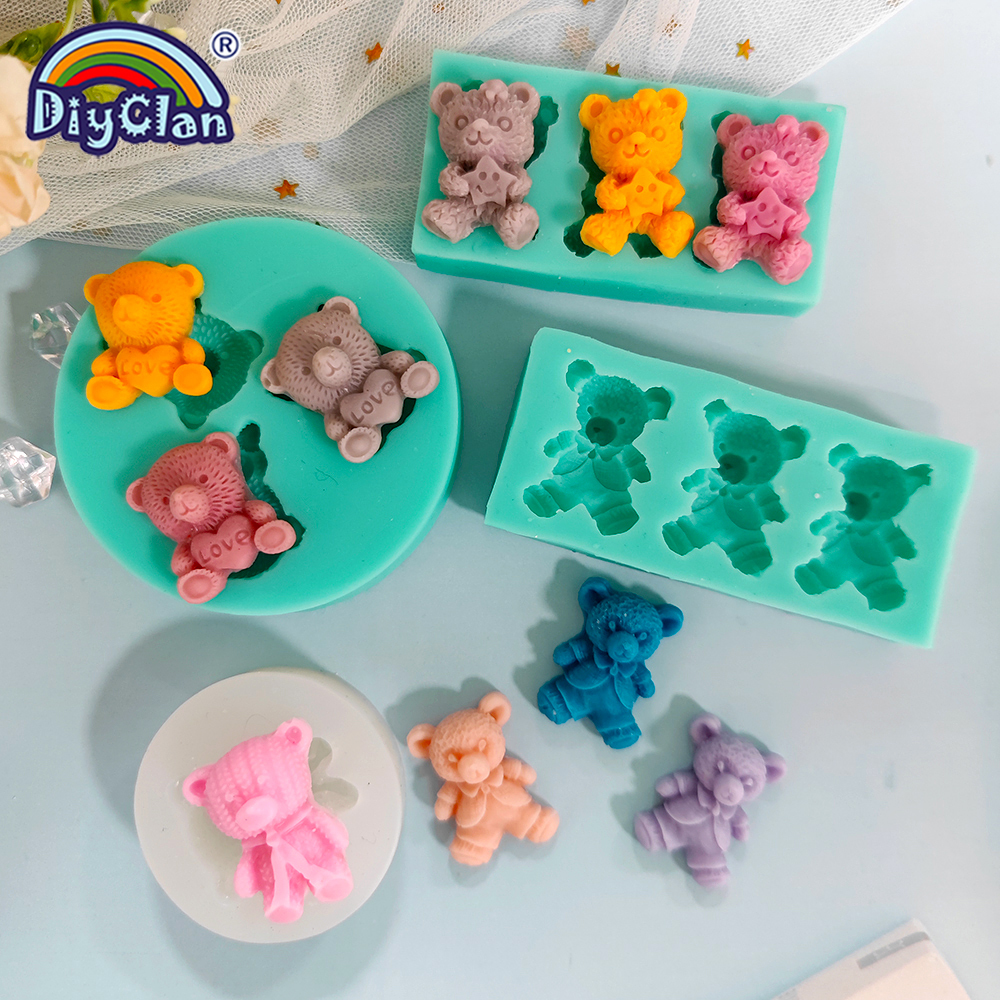 Cute Mini Bear Silicone Mold F - Kitchen Appliances For Baking reseña y precio