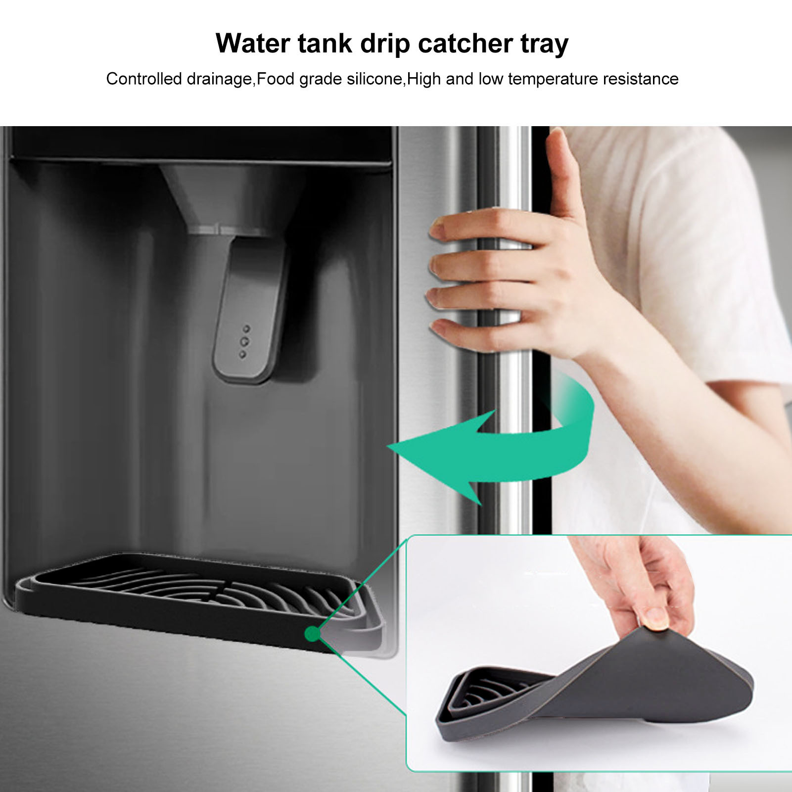 2Pcs Trapezoidal Silicone Refr - Kitchen Appliances List reseña y precio