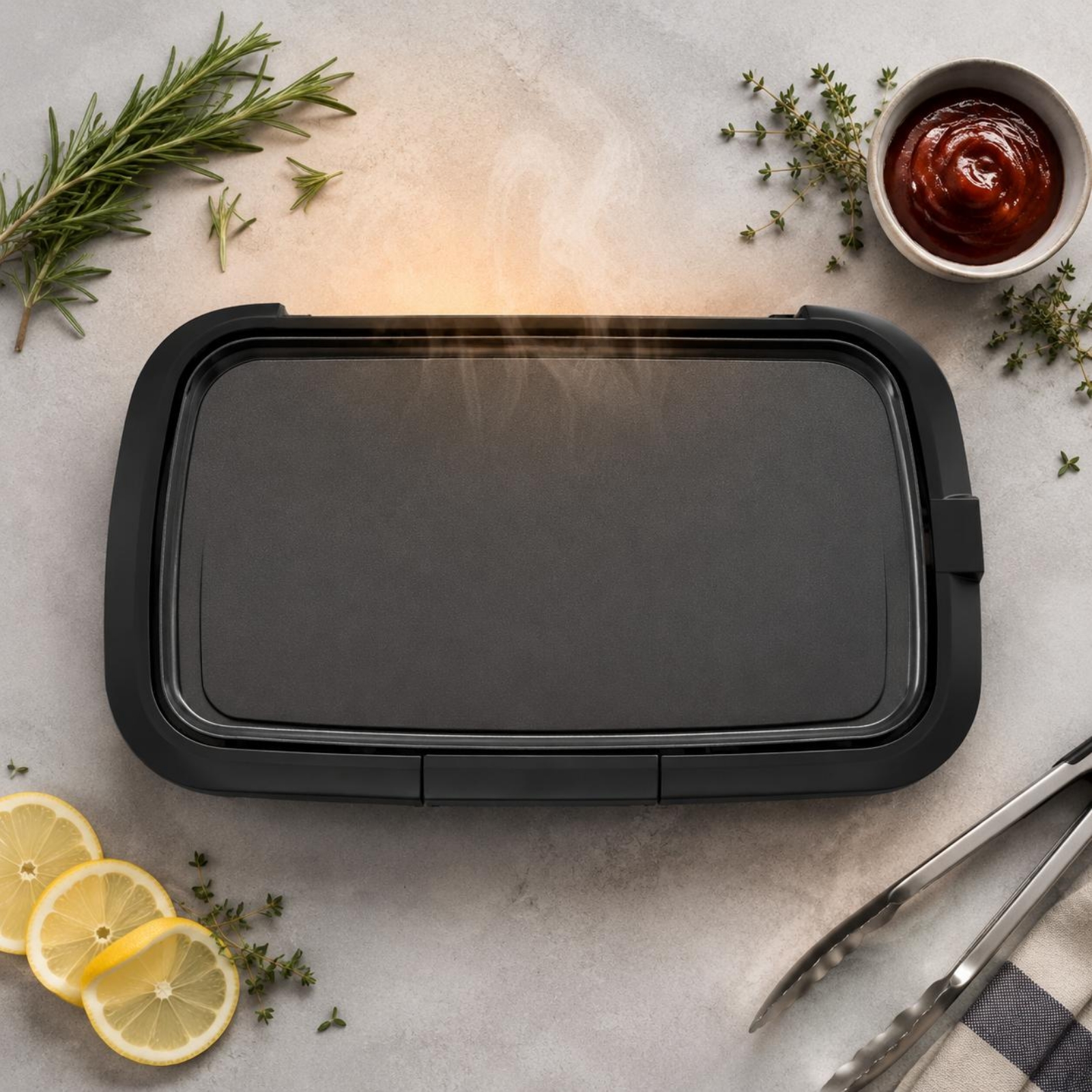 Tabletop Grill Pan Large Cooki - Kitchen Appliances For Cooking reseña y precio