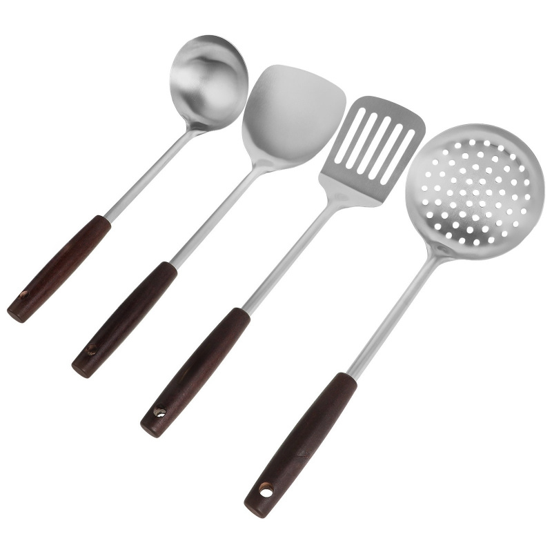 Stainless Steel Wooden Handled - Kitchen Appliances Combo reseña y precio