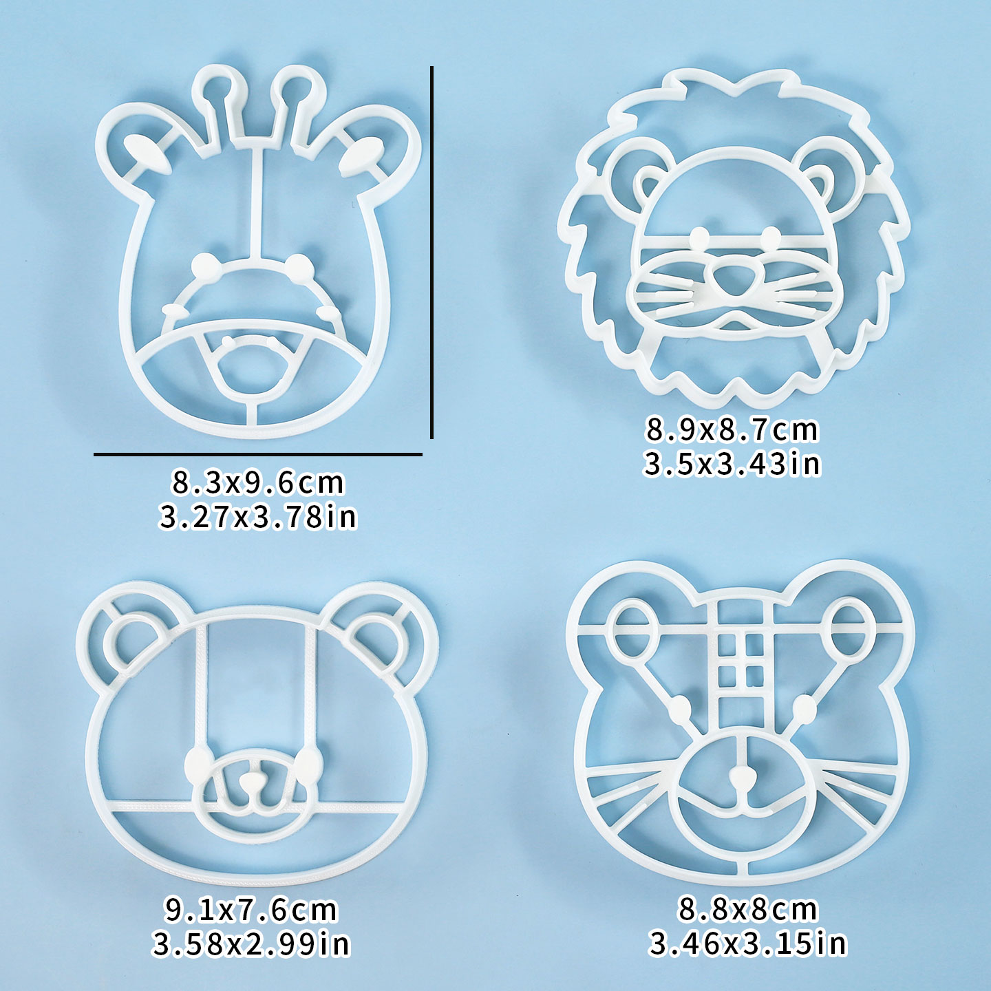 4 Pcs Animal Cookie Cutters Se - Kitchen Appliances For Baking reseña y precio