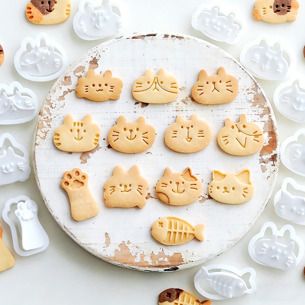 Cute Kitten DIY Stamp Cookie C - Kitchen Appliances For Baking reseña y precio