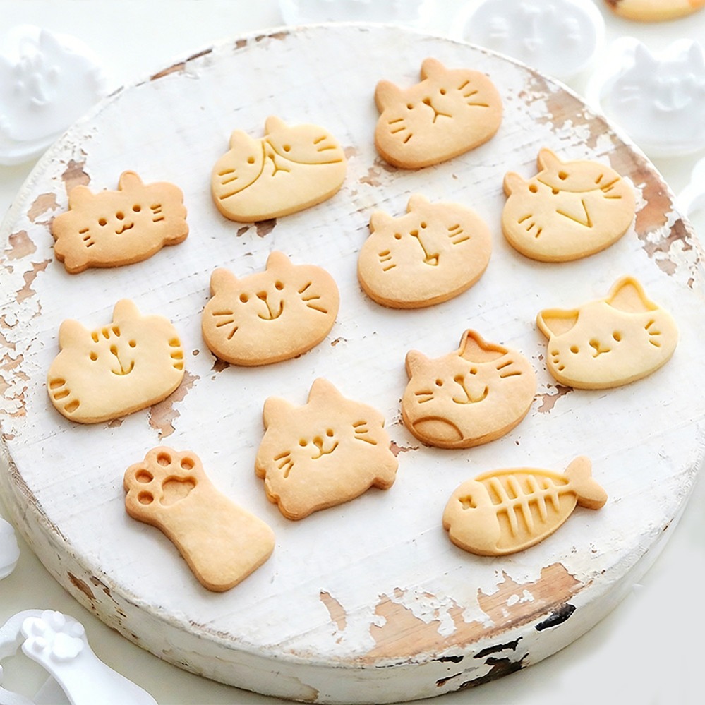Cute Kitten DIY Stamp Cookie C - Kitchen Appliances For Baking reseña y precio