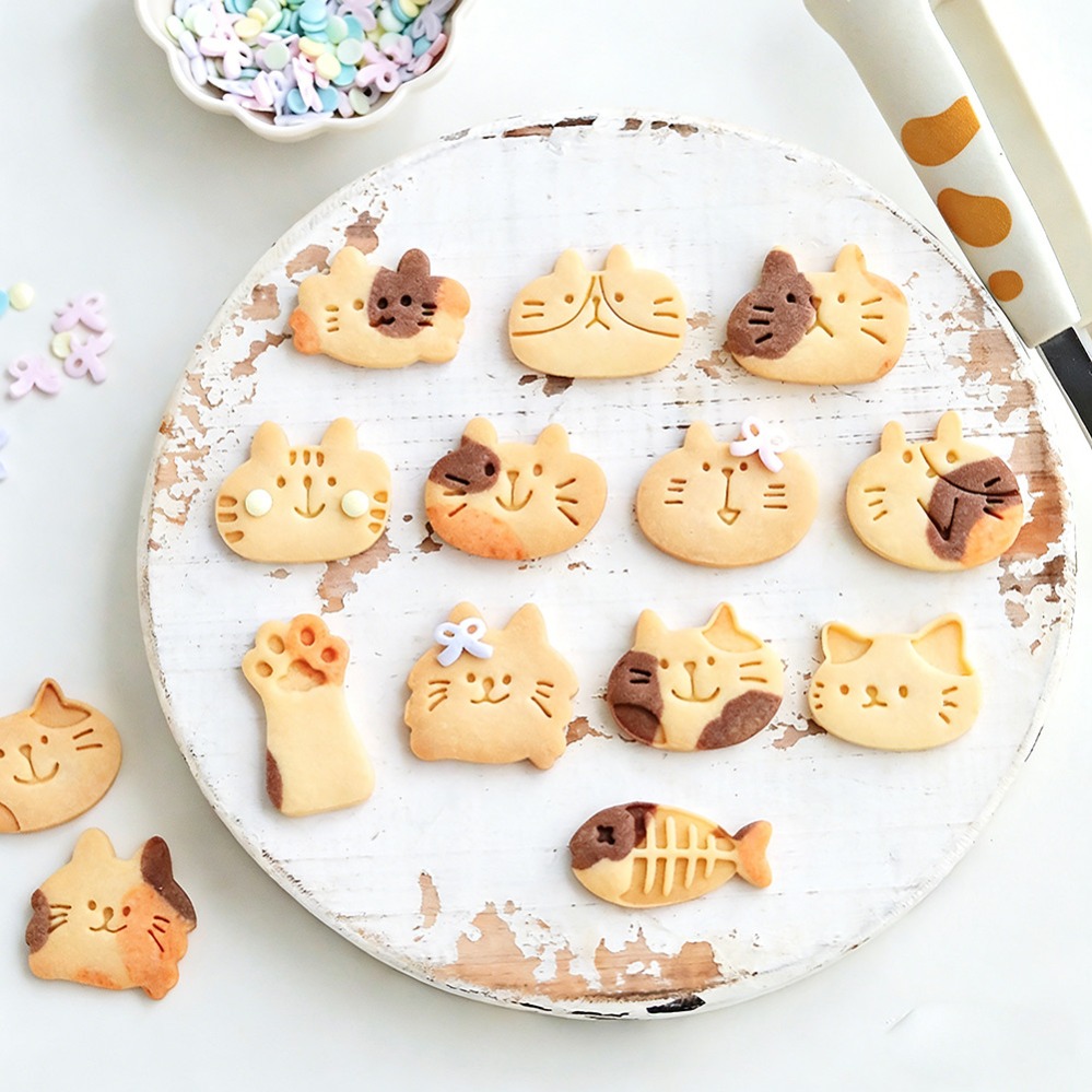 Cute Kitten DIY Stamp Cookie C - Kitchen Appliances For Baking reseña y precio