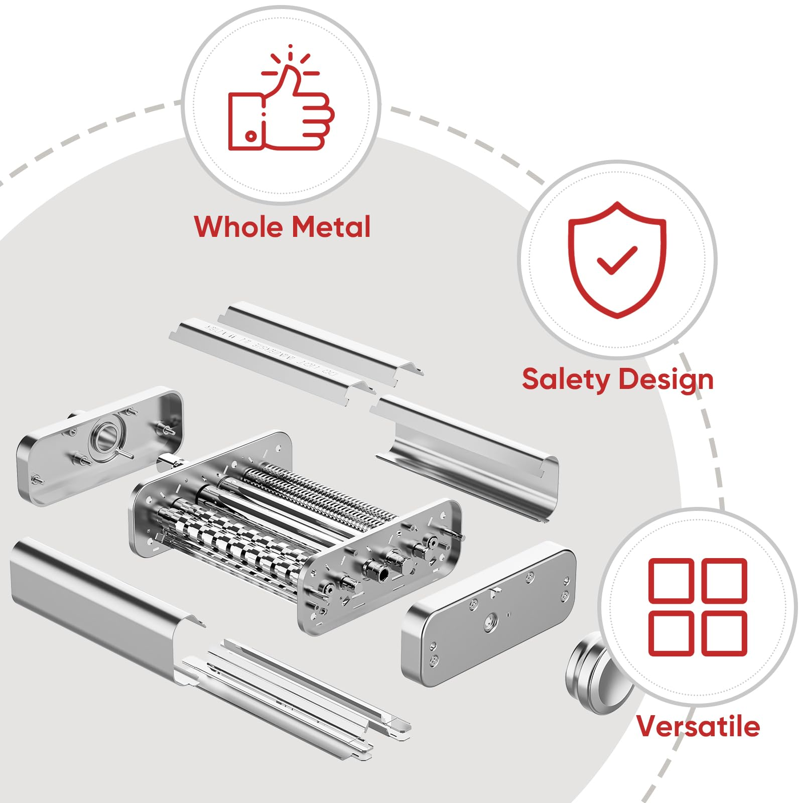Gvode 3 in 1 Pasta Attachment  - Kitchen Appliances Germany reseña y precio