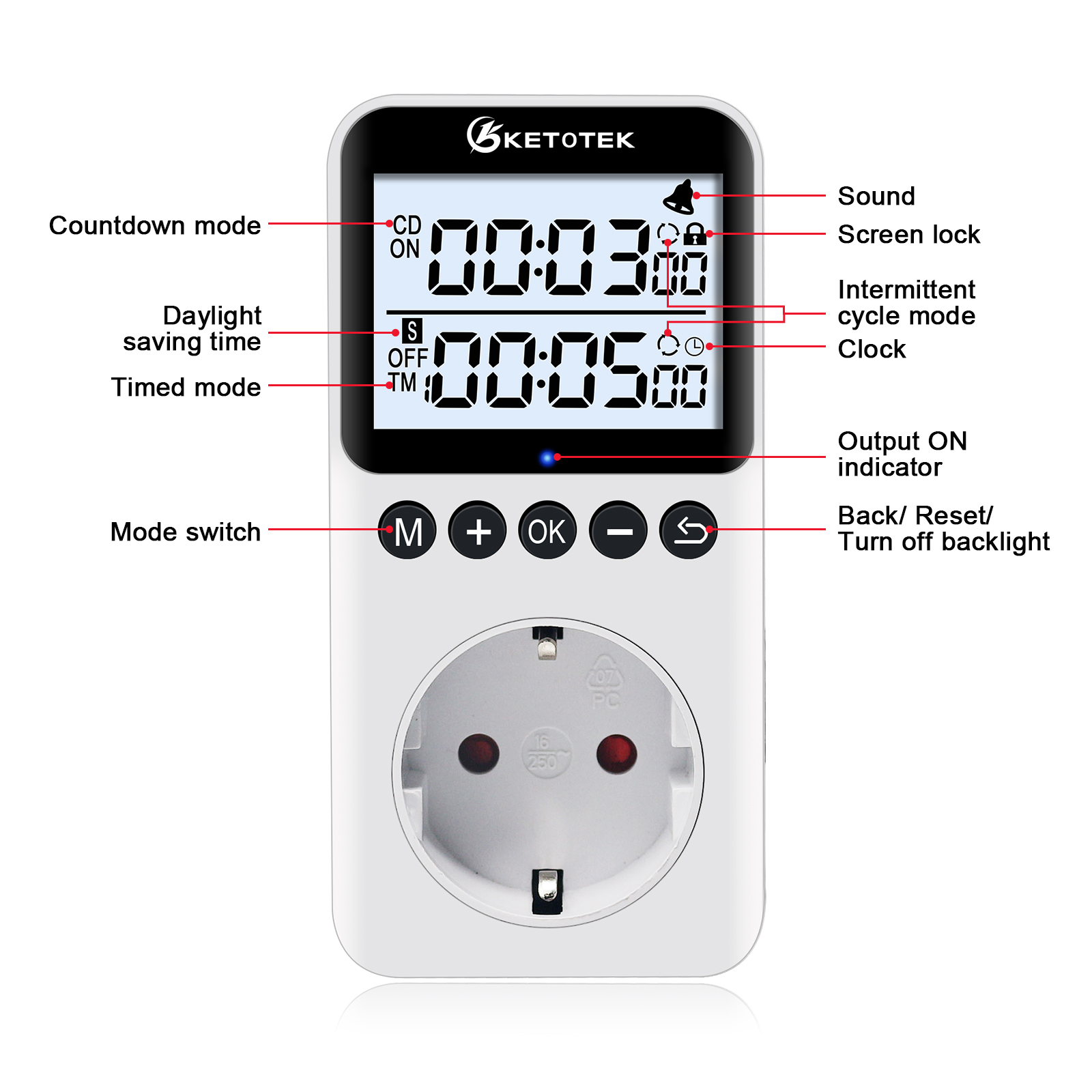 Digital Timer Socket Countdown - Kitchen Appliances Uk reseña y precio