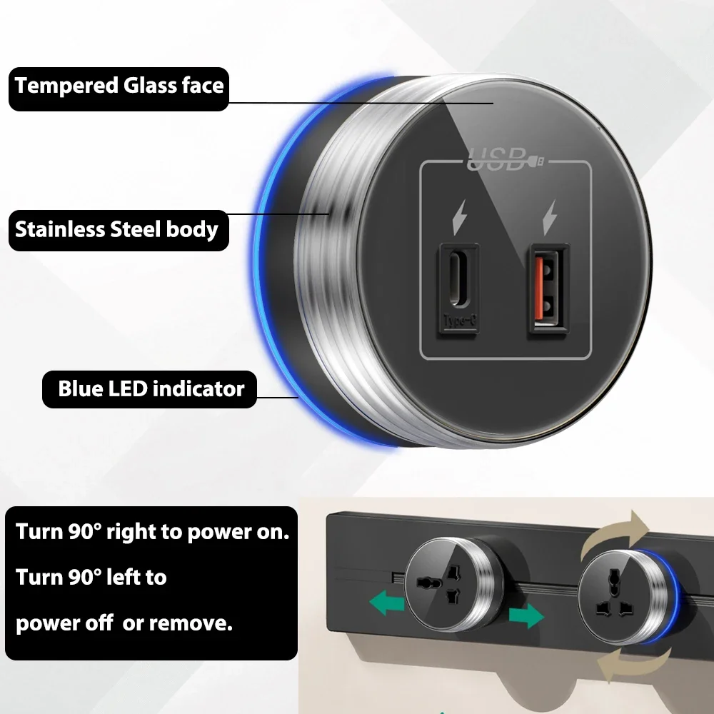 Wall Power Track Socket with S - Kitchen Appliances Uk reseña y precio