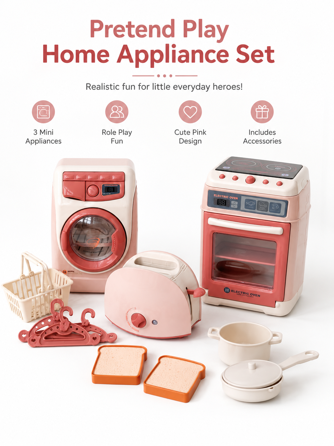 Pretend Play Home Appliance Se - Kitchen Appliances In English reseña y precio